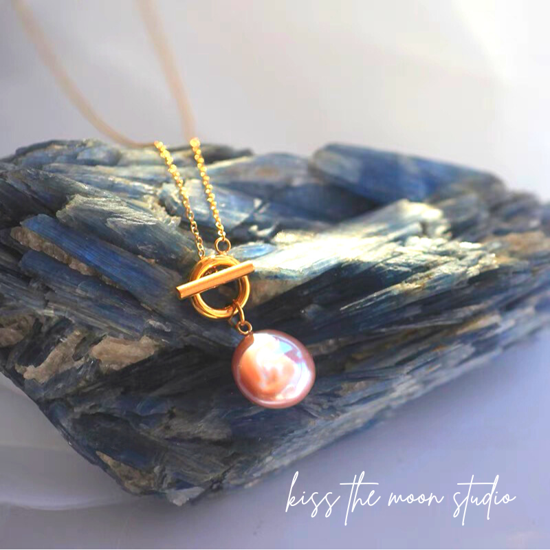 KISS ULTRA LONG NECKLACE- 14K ROSE GOLD VERMEIL